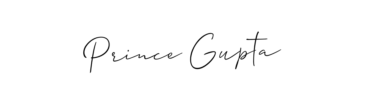 Create a beautiful signature design for name Prince Gupta. With this signature (Allison_Script) fonts, you can make a handwritten signature for free. Prince Gupta signature style 2 images and pictures png