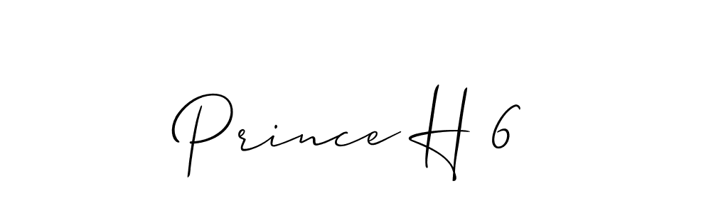 if you are searching for the best signature style for your name Prince H 6. so please give up your signature search. here we have designed multiple signature styles  using Allison_Script. Prince H 6 signature style 2 images and pictures png