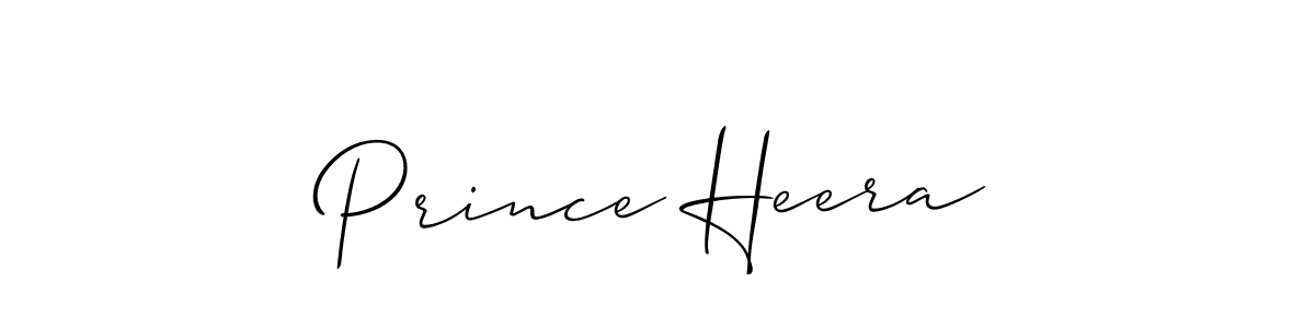 if you are searching for the best signature style for your name Prince Heera. so please give up your signature search. here we have designed multiple signature styles  using Allison_Script. Prince Heera signature style 2 images and pictures png