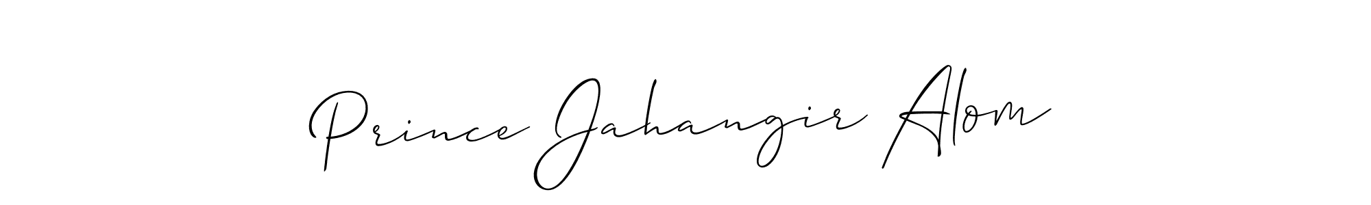Similarly Allison_Script is the best handwritten signature design. Signature creator online .You can use it as an online autograph creator for name Prince Jahangir Alom. Prince Jahangir Alom signature style 2 images and pictures png