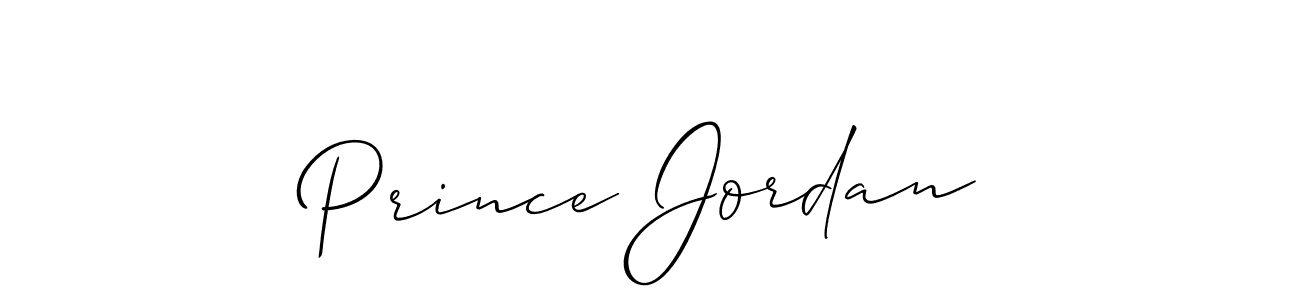 How to make Prince Jordan name signature. Use Allison_Script style for creating short signs online. This is the latest handwritten sign. Prince Jordan signature style 2 images and pictures png