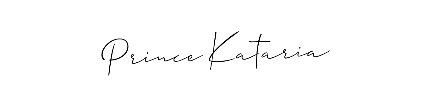 Make a beautiful signature design for name Prince Kataria. With this signature (Allison_Script) style, you can create a handwritten signature for free. Prince Kataria signature style 2 images and pictures png