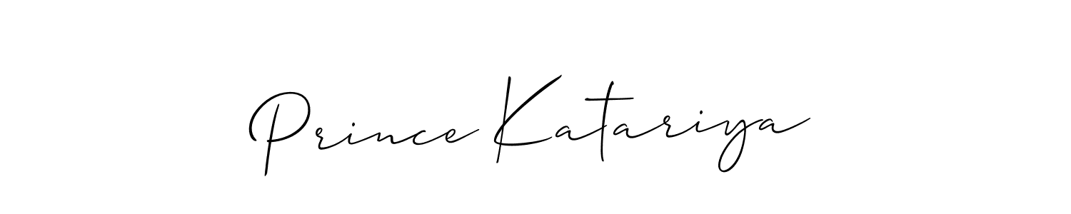 if you are searching for the best signature style for your name Prince Katariya. so please give up your signature search. here we have designed multiple signature styles  using Allison_Script. Prince Katariya signature style 2 images and pictures png