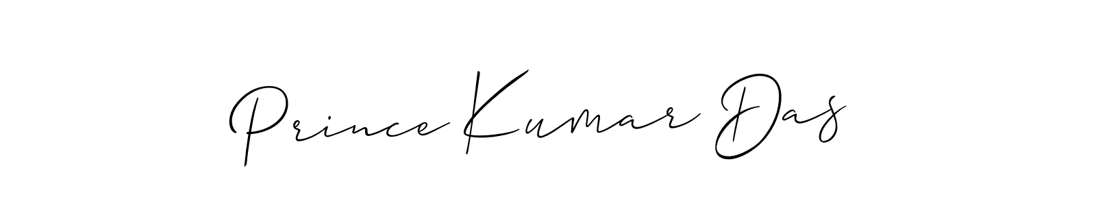 Use a signature maker to create a handwritten signature online. With this signature software, you can design (Allison_Script) your own signature for name Prince Kumar Das. Prince Kumar Das signature style 2 images and pictures png