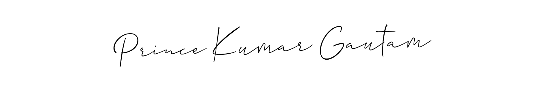 It looks lik you need a new signature style for name Prince Kumar Gautam. Design unique handwritten (Allison_Script) signature with our free signature maker in just a few clicks. Prince Kumar Gautam signature style 2 images and pictures png