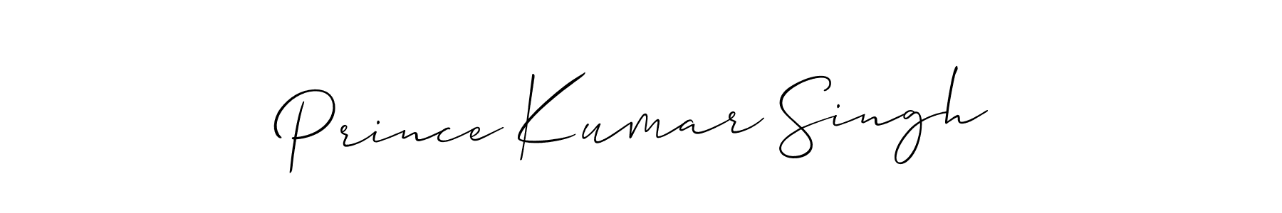 Similarly Allison_Script is the best handwritten signature design. Signature creator online .You can use it as an online autograph creator for name Prince Kumar Singh. Prince Kumar Singh signature style 2 images and pictures png