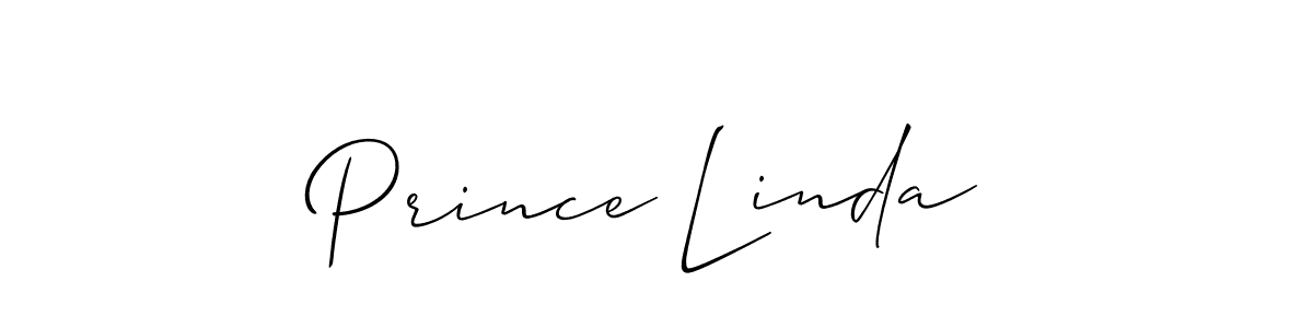 Allison_Script is a professional signature style that is perfect for those who want to add a touch of class to their signature. It is also a great choice for those who want to make their signature more unique. Get Prince Linda name to fancy signature for free. Prince Linda signature style 2 images and pictures png