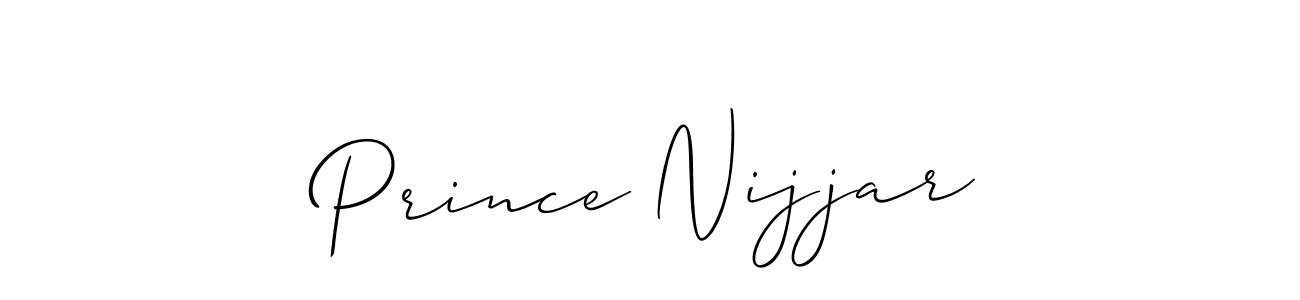 Create a beautiful signature design for name Prince Nijjar. With this signature (Allison_Script) fonts, you can make a handwritten signature for free. Prince Nijjar signature style 2 images and pictures png