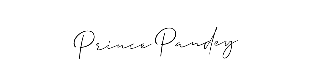 Use a signature maker to create a handwritten signature online. With this signature software, you can design (Allison_Script) your own signature for name Prince Pandey. Prince Pandey signature style 2 images and pictures png