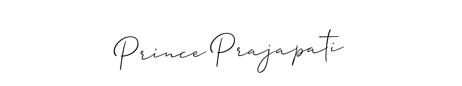 How to Draw Prince Prajapati signature style? Allison_Script is a latest design signature styles for name Prince Prajapati. Prince Prajapati signature style 2 images and pictures png