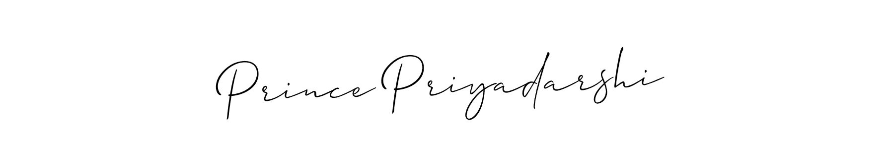 It looks lik you need a new signature style for name Prince Priyadarshi. Design unique handwritten (Allison_Script) signature with our free signature maker in just a few clicks. Prince Priyadarshi signature style 2 images and pictures png