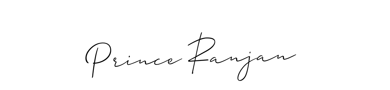 Design your own signature with our free online signature maker. With this signature software, you can create a handwritten (Allison_Script) signature for name Prince Ranjan. Prince Ranjan signature style 2 images and pictures png