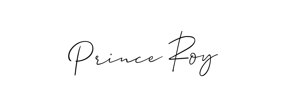 Use a signature maker to create a handwritten signature online. With this signature software, you can design (Allison_Script) your own signature for name Prince Roy. Prince Roy signature style 2 images and pictures png