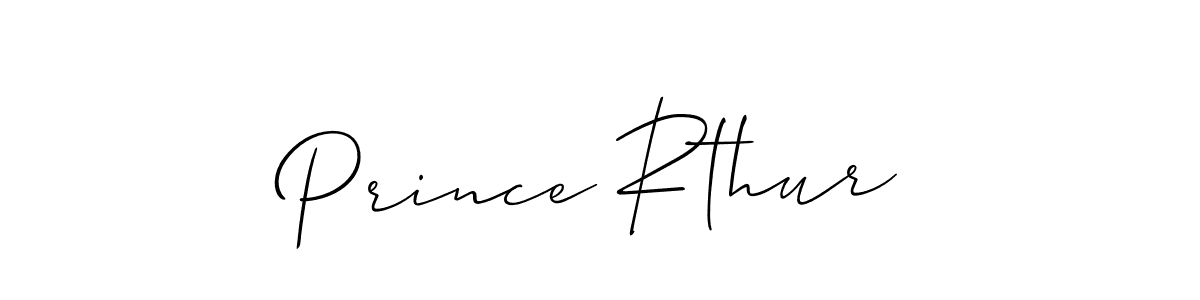 You should practise on your own different ways (Allison_Script) to write your name (Prince Rthur) in signature. don't let someone else do it for you. Prince Rthur signature style 2 images and pictures png