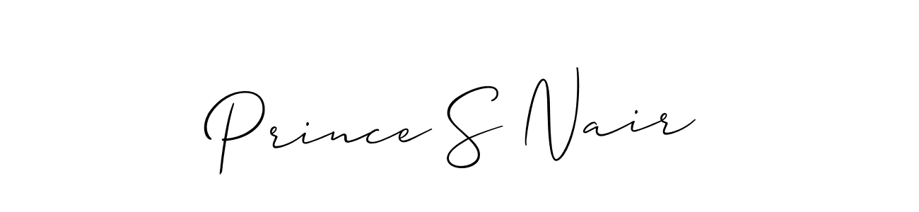 Once you've used our free online signature maker to create your best signature Allison_Script style, it's time to enjoy all of the benefits that Prince S Nair name signing documents. Prince S Nair signature style 2 images and pictures png