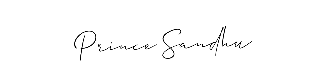 How to make Prince Sandhu signature? Allison_Script is a professional autograph style. Create handwritten signature for Prince Sandhu name. Prince Sandhu signature style 2 images and pictures png