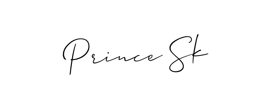 Also we have Prince Sk name is the best signature style. Create professional handwritten signature collection using Allison_Script autograph style. Prince Sk signature style 2 images and pictures png