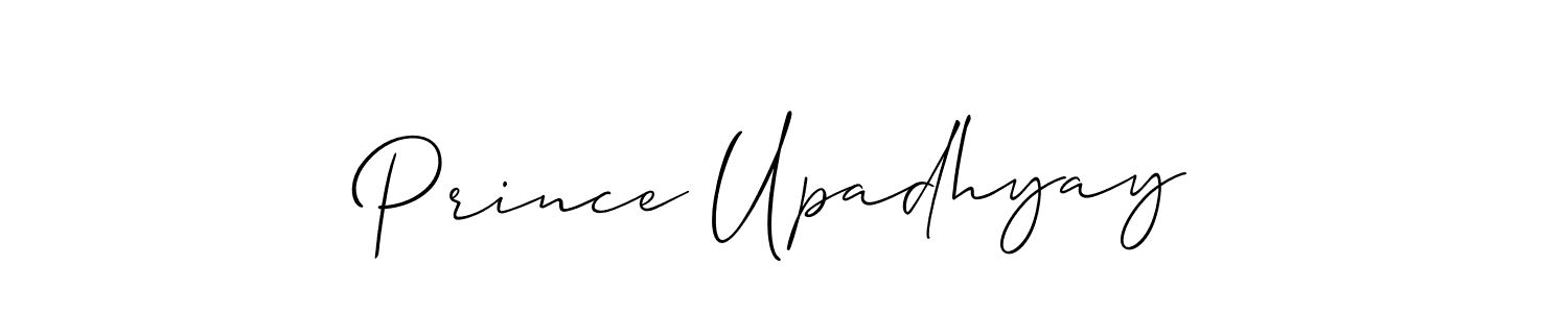Also You can easily find your signature by using the search form. We will create Prince Upadhyay name handwritten signature images for you free of cost using Allison_Script sign style. Prince Upadhyay signature style 2 images and pictures png