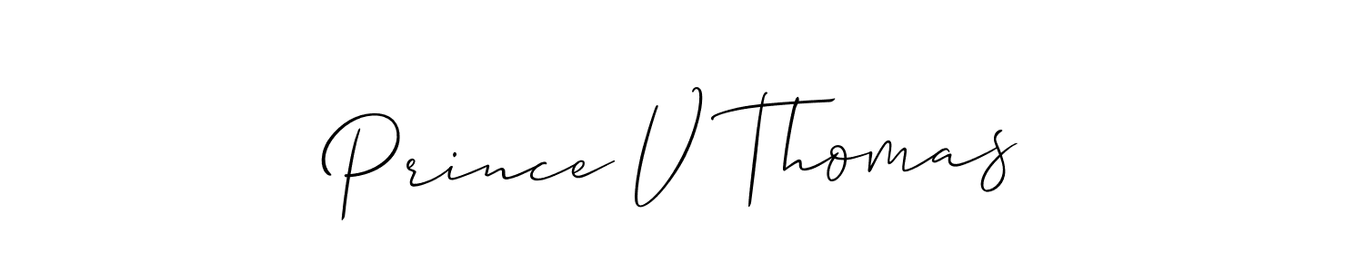 Best and Professional Signature Style for Prince V Thomas. Allison_Script Best Signature Style Collection. Prince V Thomas signature style 2 images and pictures png
