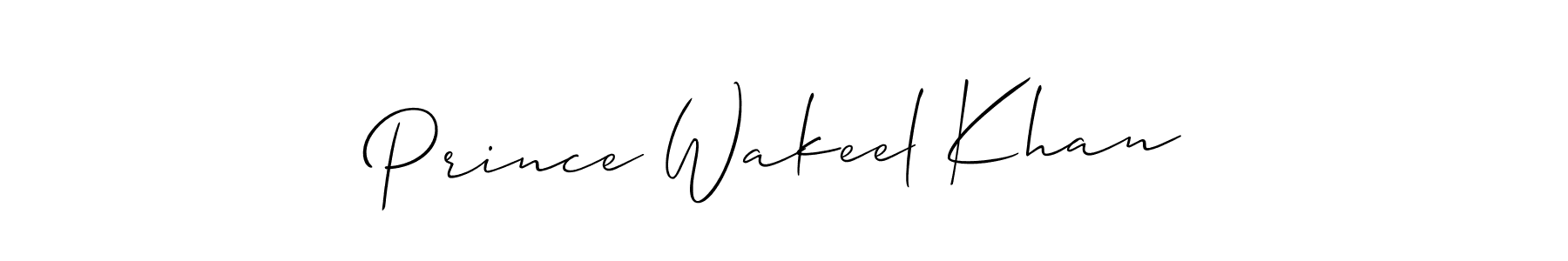 This is the best signature style for the Prince Wakeel Khan name. Also you like these signature font (Allison_Script). Mix name signature. Prince Wakeel Khan signature style 2 images and pictures png