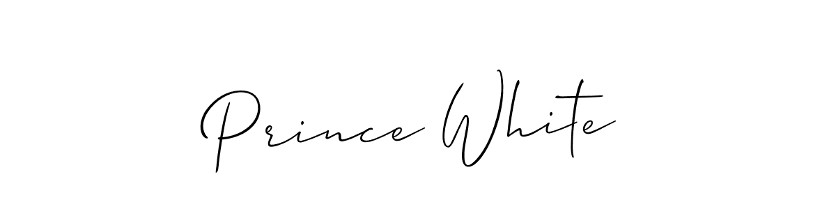 Prince White stylish signature style. Best Handwritten Sign (Allison_Script) for my name. Handwritten Signature Collection Ideas for my name Prince White. Prince White signature style 2 images and pictures png