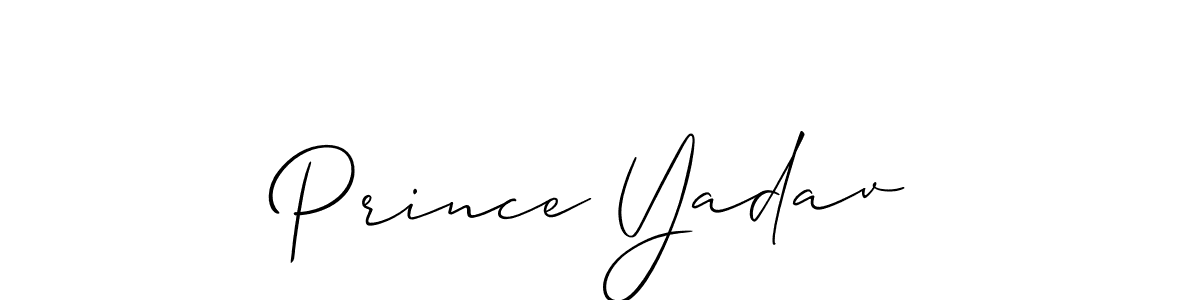 Also we have Prince Yadav name is the best signature style. Create professional handwritten signature collection using Allison_Script autograph style. Prince Yadav signature style 2 images and pictures png