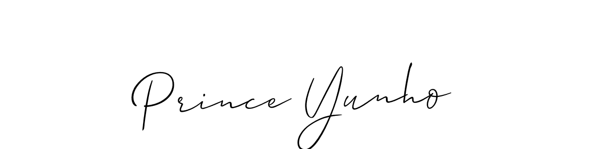 How to Draw Prince Yunho signature style? Allison_Script is a latest design signature styles for name Prince Yunho. Prince Yunho signature style 2 images and pictures png