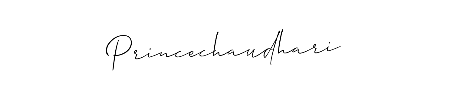 How to Draw Princechaudhari signature style? Allison_Script is a latest design signature styles for name Princechaudhari. Princechaudhari signature style 2 images and pictures png