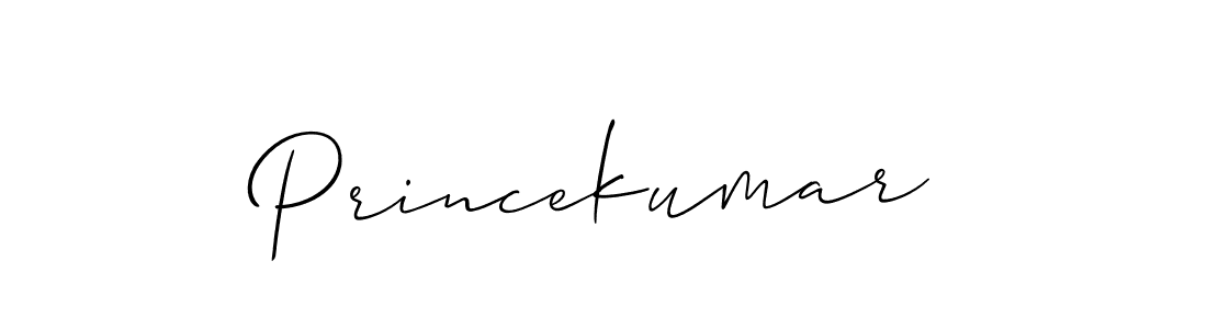 Create a beautiful signature design for name Princekumar. With this signature (Allison_Script) fonts, you can make a handwritten signature for free. Princekumar signature style 2 images and pictures png