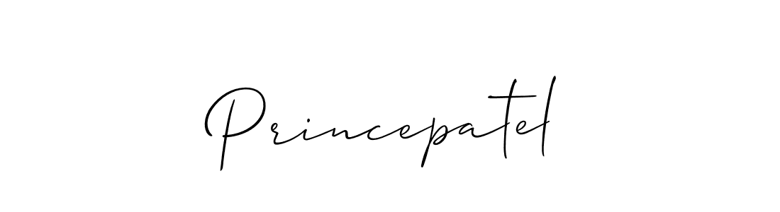 How to Draw Princepatel signature style? Allison_Script is a latest design signature styles for name Princepatel. Princepatel signature style 2 images and pictures png