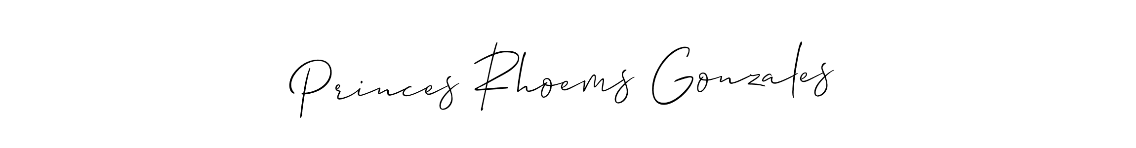 Princes Rhoems Gonzales stylish signature style. Best Handwritten Sign (Allison_Script) for my name. Handwritten Signature Collection Ideas for my name Princes Rhoems Gonzales. Princes Rhoems Gonzales signature style 2 images and pictures png