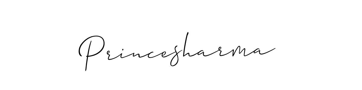 Also You can easily find your signature by using the search form. We will create Princesharma name handwritten signature images for you free of cost using Allison_Script sign style. Princesharma signature style 2 images and pictures png