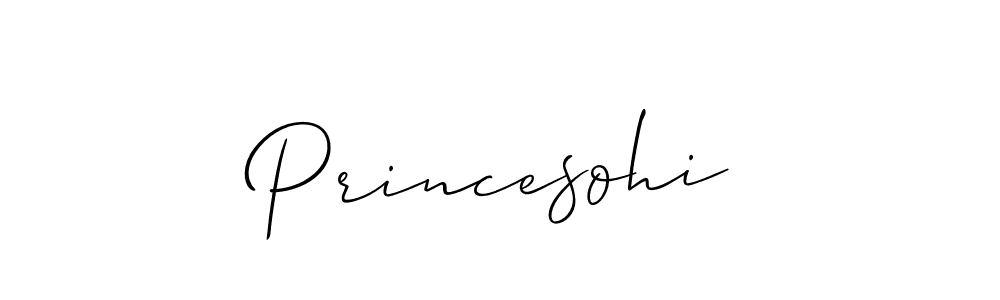 Best and Professional Signature Style for Princesohi. Allison_Script Best Signature Style Collection. Princesohi signature style 2 images and pictures png