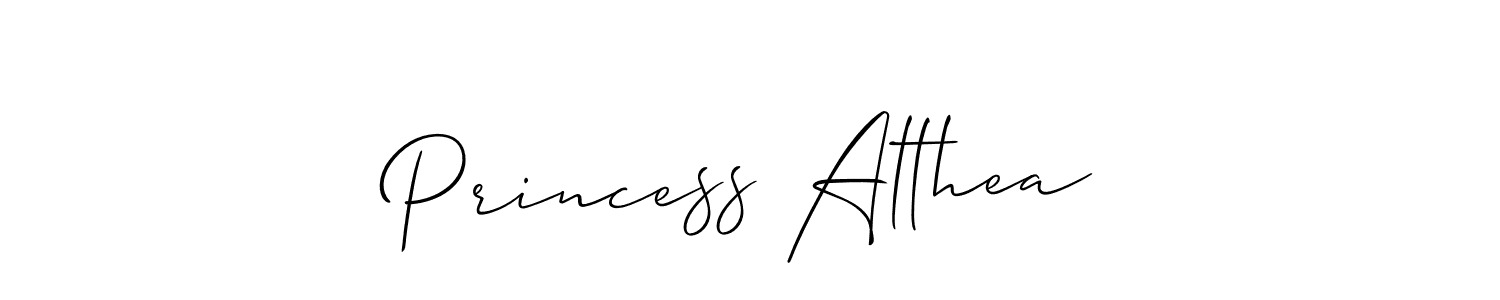 Princess Althea stylish signature style. Best Handwritten Sign (Allison_Script) for my name. Handwritten Signature Collection Ideas for my name Princess Althea. Princess Althea signature style 2 images and pictures png