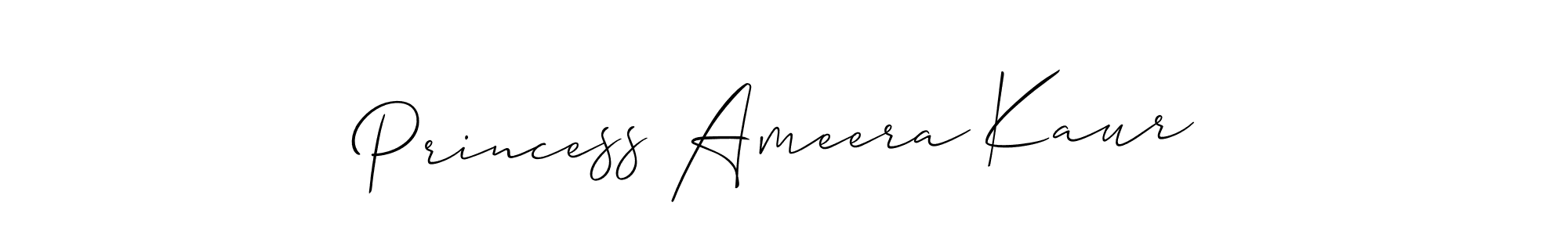 How to Draw Princess Ameera Kaur signature style? Allison_Script is a latest design signature styles for name Princess Ameera Kaur. Princess Ameera Kaur signature style 2 images and pictures png