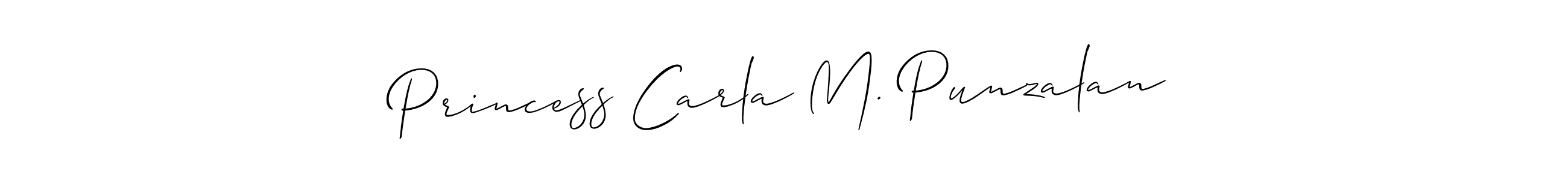 if you are searching for the best signature style for your name Princess Carla M. Punzalan. so please give up your signature search. here we have designed multiple signature styles  using Allison_Script. Princess Carla M. Punzalan signature style 2 images and pictures png