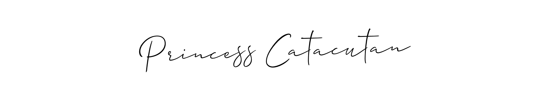 How to Draw Princess Catacutan signature style? Allison_Script is a latest design signature styles for name Princess Catacutan. Princess Catacutan signature style 2 images and pictures png