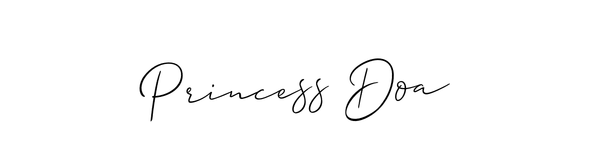 Princess Doa stylish signature style. Best Handwritten Sign (Allison_Script) for my name. Handwritten Signature Collection Ideas for my name Princess Doa. Princess Doa signature style 2 images and pictures png