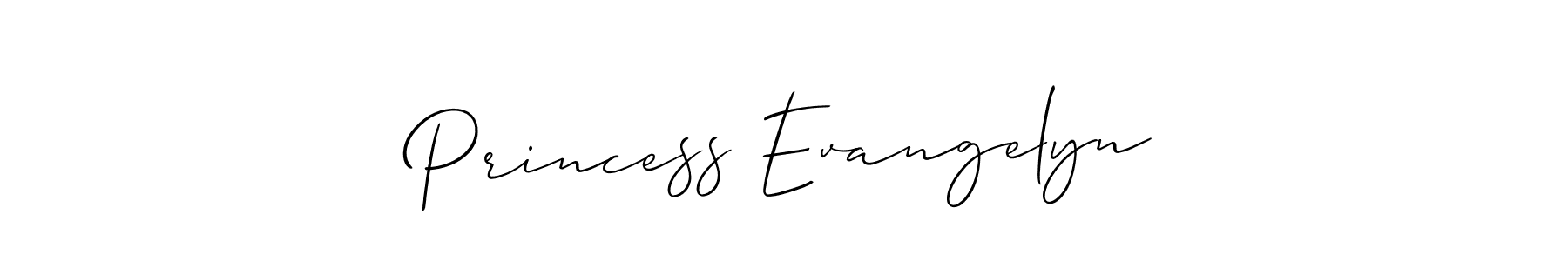 Best and Professional Signature Style for Princess Evangelyn. Allison_Script Best Signature Style Collection. Princess Evangelyn signature style 2 images and pictures png