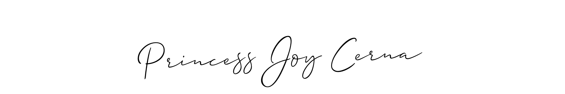 if you are searching for the best signature style for your name Princess Joy Cerna. so please give up your signature search. here we have designed multiple signature styles  using Allison_Script. Princess Joy Cerna signature style 2 images and pictures png