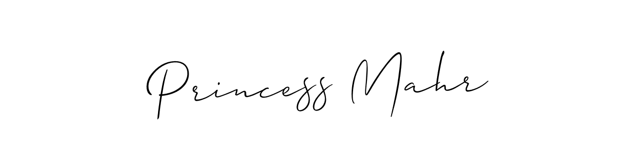 How to make Princess Mahr signature? Allison_Script is a professional autograph style. Create handwritten signature for Princess Mahr name. Princess Mahr signature style 2 images and pictures png
