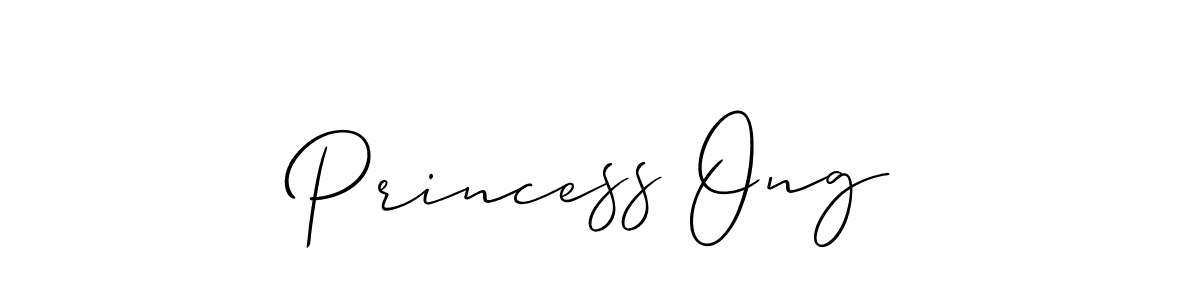 How to Draw Princess Ong signature style? Allison_Script is a latest design signature styles for name Princess Ong. Princess Ong signature style 2 images and pictures png