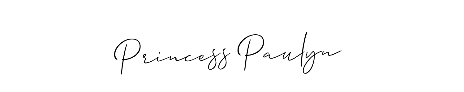 How to make Princess Paulyn name signature. Use Allison_Script style for creating short signs online. This is the latest handwritten sign. Princess Paulyn signature style 2 images and pictures png