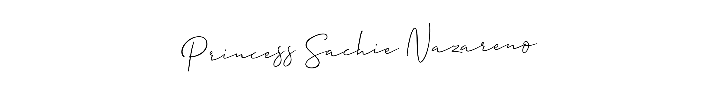 How to make Princess Sachie Nazareno signature? Allison_Script is a professional autograph style. Create handwritten signature for Princess Sachie Nazareno name. Princess Sachie Nazareno signature style 2 images and pictures png