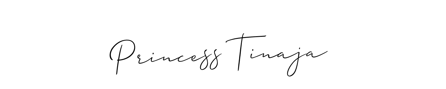 Check out images of Autograph of Princess Tinaja name. Actor Princess Tinaja Signature Style. Allison_Script is a professional sign style online. Princess Tinaja signature style 2 images and pictures png
