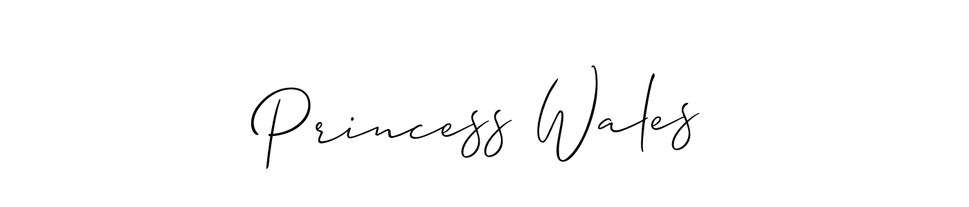 Also You can easily find your signature by using the search form. We will create Princess Wales name handwritten signature images for you free of cost using Allison_Script sign style. Princess Wales signature style 2 images and pictures png