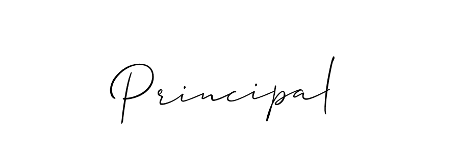 Design your own signature with our free online signature maker. With this signature software, you can create a handwritten (Allison_Script) signature for name Principal. Principal signature style 2 images and pictures png