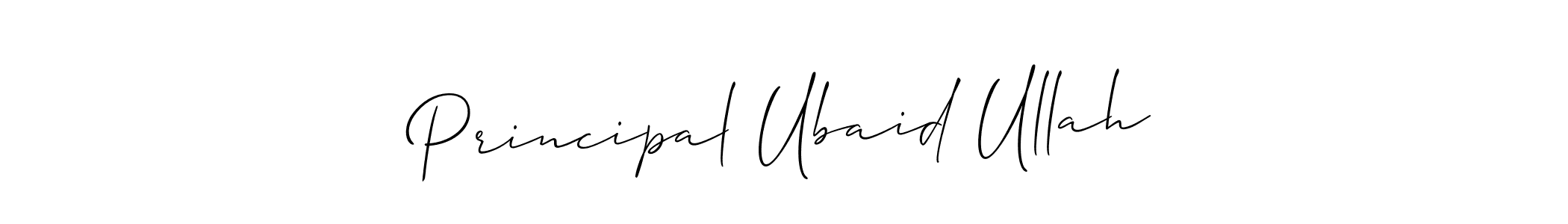 It looks lik you need a new signature style for name Principal Ubaid Ullah. Design unique handwritten (Allison_Script) signature with our free signature maker in just a few clicks. Principal Ubaid Ullah signature style 2 images and pictures png