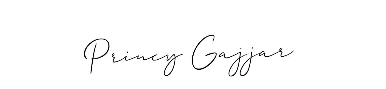 Make a short Princy Gajjar signature style. Manage your documents anywhere anytime using Allison_Script. Create and add eSignatures, submit forms, share and send files easily. Princy Gajjar signature style 2 images and pictures png