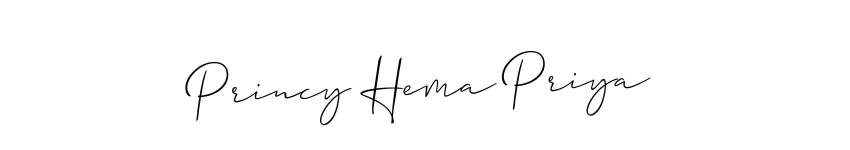 if you are searching for the best signature style for your name Princy Hema Priya. so please give up your signature search. here we have designed multiple signature styles  using Allison_Script. Princy Hema Priya signature style 2 images and pictures png